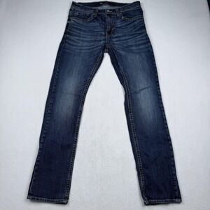 BKE Alec Jeans Mens 32x32 Blue Slim Straight Stretch Denim Medium Wash Pants